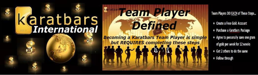 Karatbars Team Player Defined
